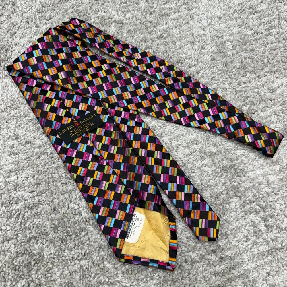 Robert Talbott best of class Nordstrom extra long Necktie Tie‎ Men's 3.75
